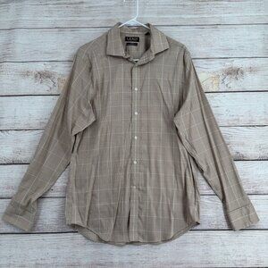 Lauren Ralph Lauren Black Label Slim Fit Performance Stretch Shirt Men's L Beige